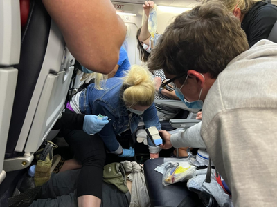 Strangers band together to save fellow passenger’s life on flight from Cancun to Austin