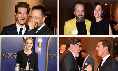 Clapping fatigue, Covid smooches and sprayed canapés: inside the Oscar nominees luncheon
