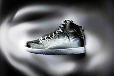 CLOT uses optical illusion to make Nike's 'Flux' Dunk sneaker look chrome