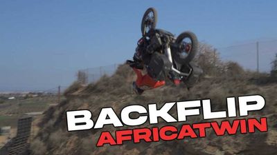 Watch An Enduro Ace Backflip A Honda Africa Twin With Hard Luggage