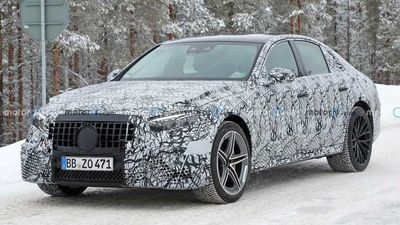 New Mercedes E-Class Spy Shots Show Sedan With AMG Grille, Charge Port