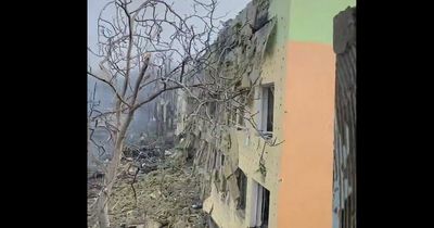 Horror as 'children under the wreckage' of maternity hospital hit by Russian air strike in Ukraine