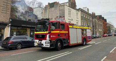 Firefighters quick to put out blaze in 'large area' of Bristol cliff