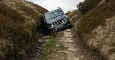 Uber driver forced to abandon car on rocky hillside after satnav took him down impassable track