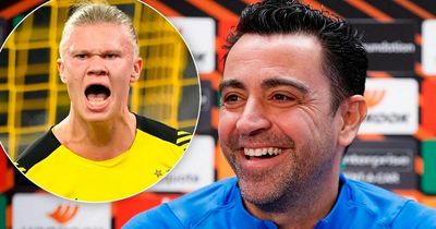 Xavi makes confident Erling Haaland transfer claim after Barcelona boss met with striker