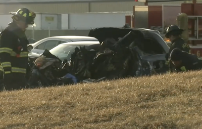 Four people killed when freight train smashes into SUV at Chicago rail crossing