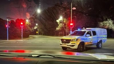 Police car, two other vehicles, stolen in Canberra, with one man arrested and another on the run