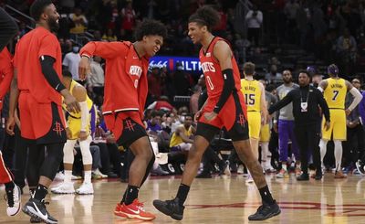 ‘Rookie day’: Jalen Green, Alperen Sengun enjoy career nights as Rockets upset Lakers