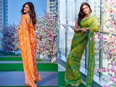 Kriti Sanon is summer ready in saris!