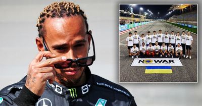 Lewis Hamilton explains why he didn't pose with fellow drivers in support of Ukraine