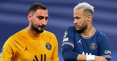 Neymar and Gianluigi Donnarumma in angry confrontation after PSG defeat to Real Madrid