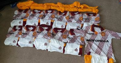 Motherwell retro kits to be flown to Zambia as part of fan's football fundraiser as Bobby Madden donation revealed