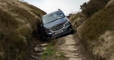 Uber driver gets wedged in crevice after blindly following sat-nav through countryside