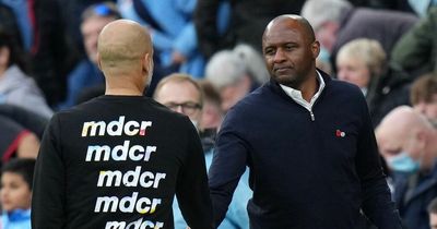 Man City manager Pep Guardiola explains Patrick Vieira advantage at Crystal Palace