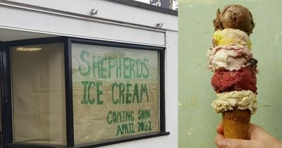 Ice cream shop offering free ice cream to customers on its opening weekend