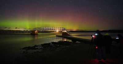 Scots stargazers may be able to catch a glimpse of the Northern Lights tonight