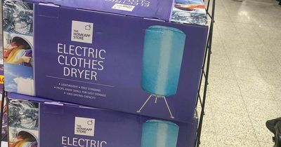 Home Bargains shoppers praise clothes dryer that 'heats homes too'