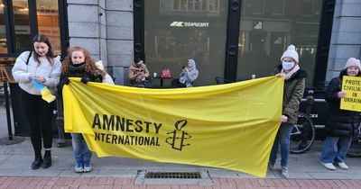 Executive director of Amnesty International in Ireland says solidarity 'hugely important' for Ukrainian people as vigil held in Dublin