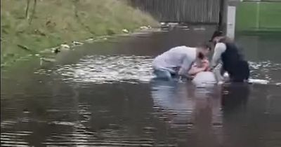 Council finally start to fix Bristol's flooded baptism roundabout