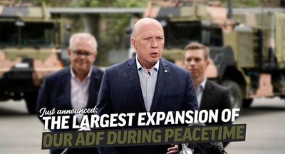 As Morrison struggles in Lismore, Dutton leads khaki election push