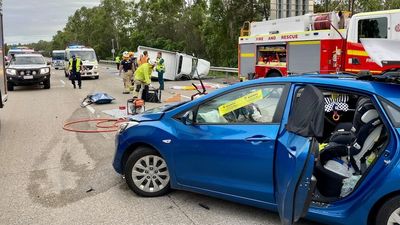 Horror morning on Gold Coast roads leaves nine people in hospital