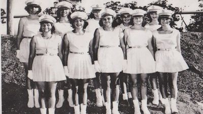 Marching girls were part of Australia's history. The sport lives on through drill dance