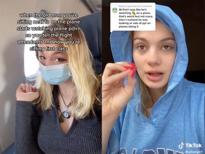Teenager recalls fear after man seated next to her on plane allegedly searched ‘sex on plane’ pornography