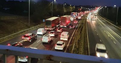 M62 traffic was blocked near Morley due to police-led incident during early hours