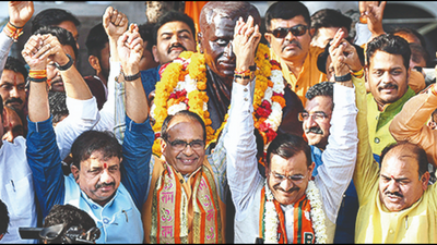 Madhya Pradesh CM Shivraj Singh Chouhan lauds assembly results as ‘historic win’