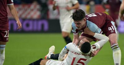 Declan Rice performance gives West Ham hope despite Europa League defeat to Sevilla