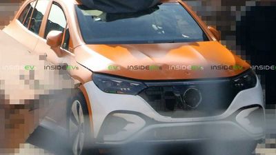 Spies Snap Mercedes EQE Electric SUV With No Camouflage