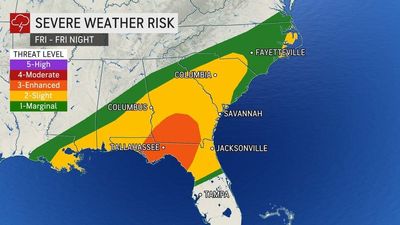 Potent Winter Storm To Spark Severe Weather In The Southeast