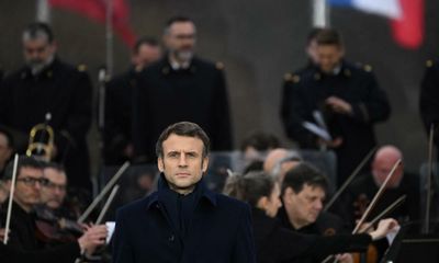 Macron says UK failing to live up to its ‘grand statements’ on Ukraine refugees