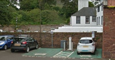 East Lothian's most used electric car charger in popular beach town car park