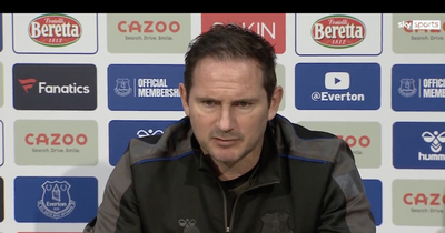 Frank Lampard insists Everton's players do care and makes clear style point