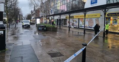 BREAKING: Town centre taped off and man rushed to hospital after stabbing