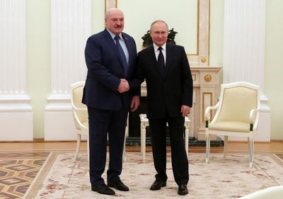 Ukraine says Belarus leader was with Putin at time of 'false-flag attack'