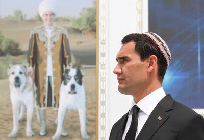 Turkmen president's son likely to succeed father in election