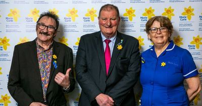 Legendary Chuckle Brother praises Marie Curie's Great Daffodil Appeal as Ayrshire MP lends support to cause