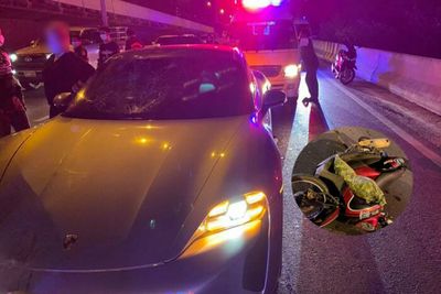 Top cop's son crashes Porsche into motorcycle, rider killed