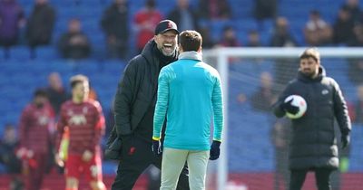 Jurgen Klopp's touching Adam Lallana moment as Liverpool boss embraces Brighton player