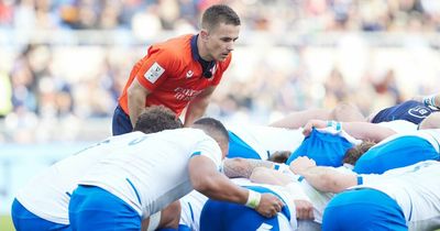 English referee Luke Pearce praised for quick thinking in Italy vs Scotland clash
