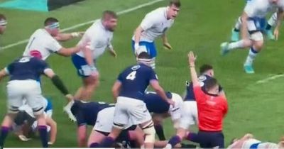 'I'm looking after you!' Ref halts Six Nations game to help player despite his arguments