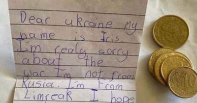 Ukranian MP receives touching letter from Irish eight-year-old that's melting hearts
