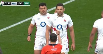England red card after just 82 seconds stuns angry Twickenham crowd in Ireland match
