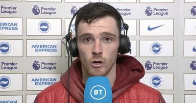 'Scared' - Andy Robertson makes Luis Diaz claim after Liverpool goal against Brighton