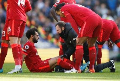 Liverpool give update on Mohamed Salah injury after star limps off against Brighton