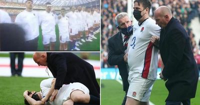 England vs Ireland pitch invader who joins national anthem rugby tackled by security