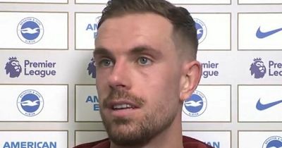 'Never relax' - Jordan Henderson sends title race message after Liverpool win at Brighton