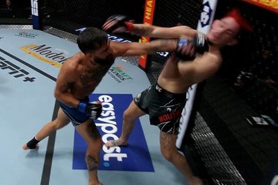 UFC Fight Night 203 video: Guido Cannetti overwhelms Kris Moutinho in first-round TKO